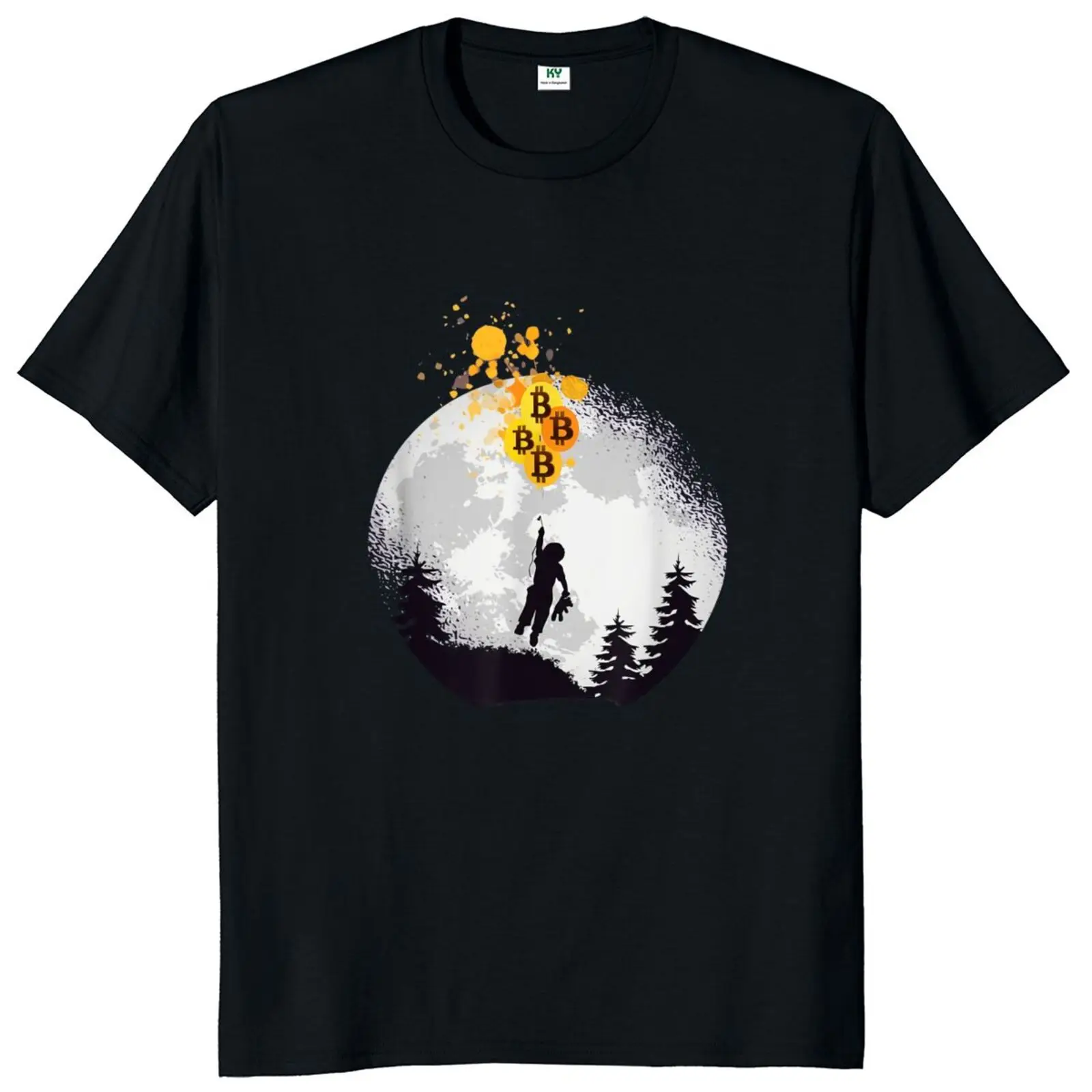 Adam Btc Balon Kripto Tshirt Bitcoin Cryptocurrency İçin Cypherpunks T-Shirt %100 % Pamuk AB Boyutu Homme Camiseta Görüntü 1