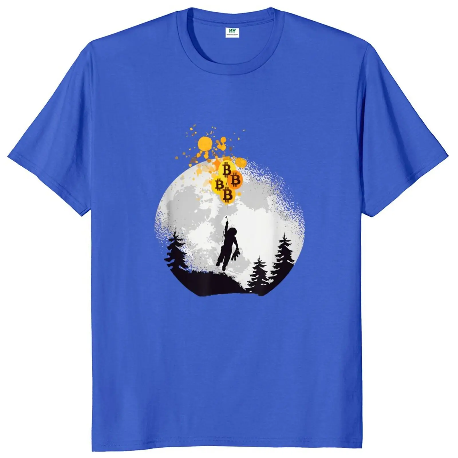 Adam Btc Balon Kripto Tshirt Bitcoin Cryptocurrency İçin Cypherpunks T-Shirt %100 % Pamuk AB Boyutu Homme Camiseta Görüntü 2