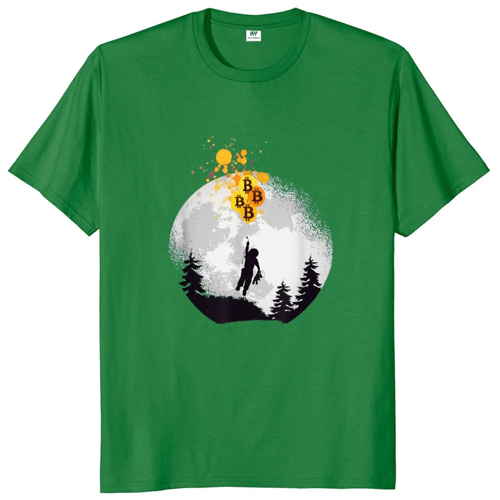 Adam Btc Balon Kripto Tshirt Bitcoin Cryptocurrency İçin Cypherpunks T-Shirt %100 % Pamuk AB Boyutu Homme Camiseta Görüntü 3