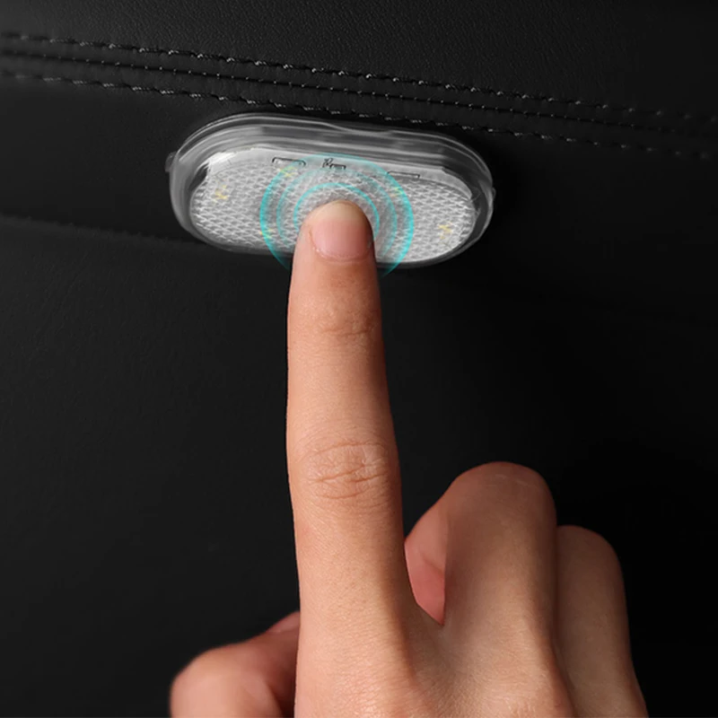 Araba iç çatı penceresi parmak dokunmatik sensör okuma lambası 5V LED araba Styling gece lambası Mini USB şarj araba kapı ışık Görüntü 3