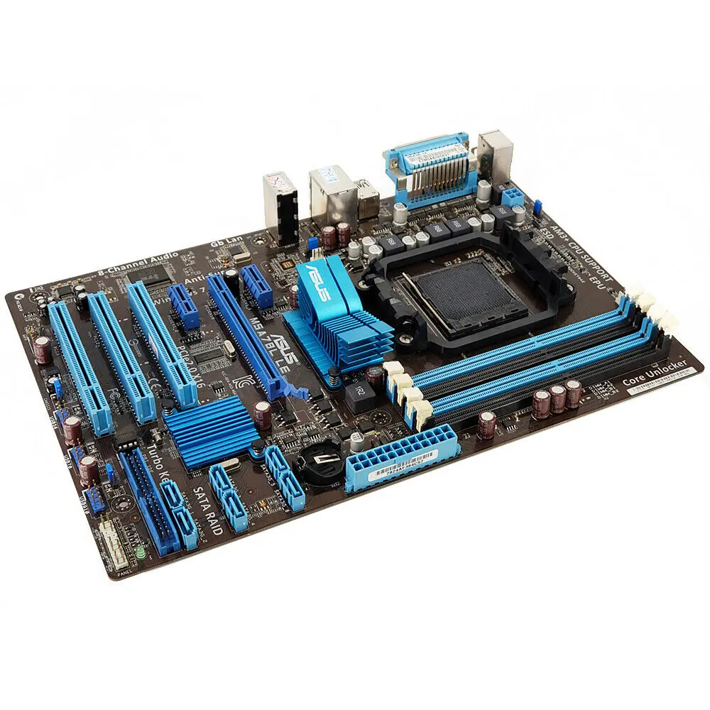 Asus M5A78L LE Orijinal Masaüstü Anakart AMD 760G Soket AM3 + DDR3 32G SATA2 USB2. 0 ATX Görüntü 1