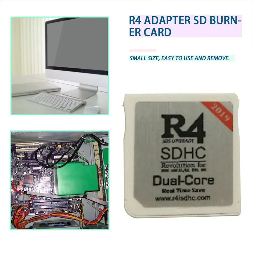 R4 Sdhc Adaptörü Güvenli dijital hafıza Kartı Yüksek Kaliteli Oyun Kutusu Taşınabilir Flash Bellek Kartı İçin Uygun Ndsl / Ndsı Görüntü 3
