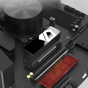 M. 2 SSD ısı emici NVME NGFF M. 2 2280 Katı Hal sabit disk alüminyum alaşımlı soğutucu soğutucu Radyatör Termal Soğutma pedi PC 2