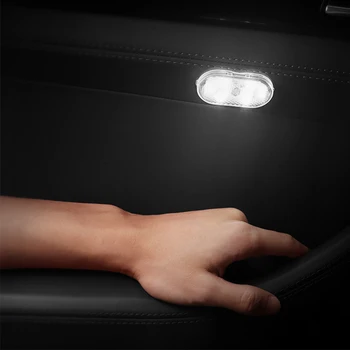Araba iç çatı penceresi parmak dokunmatik sensör okuma lambası 5V LED araba Styling gece lambası Mini USB şarj araba kapı ışık