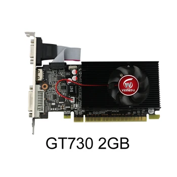 VEINEDA GT730 2GD3 2G 730 28nm 2GB DDR3 Düşük Profilli Yonga Seti video normal PC ve LP durumda HD6450 Yenilenmiş kartları 2