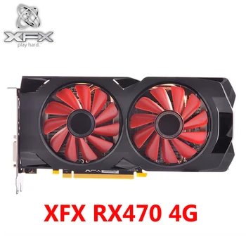 XFX Ekran Kartı RX 470 4GB 7000MHz GDDR5 Grafik Kartları AMD RX 400 serisi VGA RX 470 DisplayPort 570 580 RX470-4GB HDMI Kullanılan