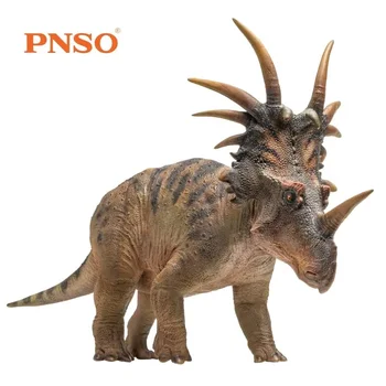 PNSO Prehistorik Hayvan Dinozor Oyuncak Anthony Styracosaurus Modeli Perakende Kutusu İle 1