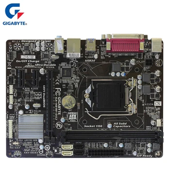 Gigabyte GA-H81M-DS2 Anakart Intel H81 DDR3 USB3.0 16GB LGA 1150 H81M DS2 Masaüstü Anakart Sistem Kartı Kullanılan SATA III 1