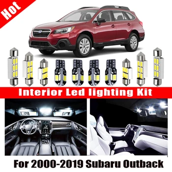 2000-2019 Subaru Outback için Beyaz araba aksesuarları Canbus Hata Ücretsiz LED İç İşık Okuma İşık Kiti Harita Dome Lisans Lambası