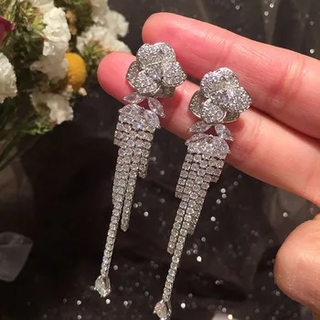Modian Zarif Klipler Küpe Manşet Kadınlar İçin Altın Renk İnci 100 %925 Ayar Gümüş Kulaklar Brincos Moda Güzel Takı sipariş | Küpeler - Royaljewellery.com.tr 11
