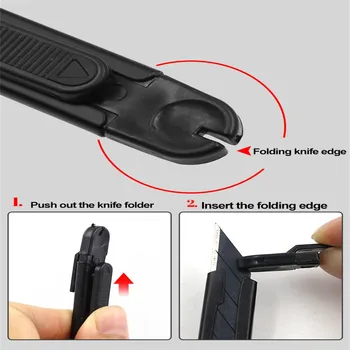 Paslanmaz Çelik Sanat Kesim Geri Çekilebilir Bıçak 30 Derece Bıçak Ucu tıraş bıçağı Aracı Kiti PCB DIY Onarım Oyma Ve Kesme Malzemeleri 2