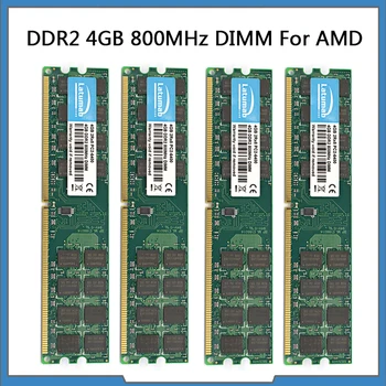 RAM DDR2 4GB 8GB 16GB 800MHz masaüstü bellek AMD CPU Yonga Seti Anakart PC2-6400 RAM bellek 240 Pins 1.8 V PC Bellek Modülü