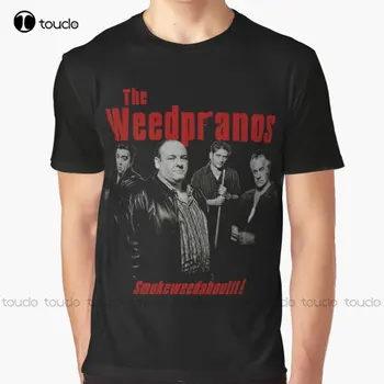En Weedpranos Sopranos T-Shirt Soğutma Gömlek Erkekler İçin Özel Yetişkin Genç Unisex Dijital Baskı Tee Gömlek Xs-5Xl Yeni
