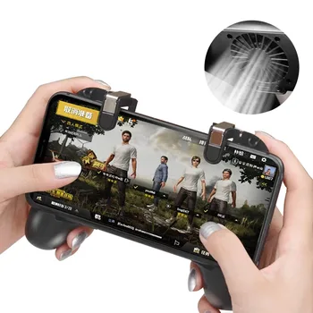 pubg cep gamepad oyun denetleyicisi için fan ile cep telefonu android cep telefonu oyun joystick shooter iphone pubg oyun pedi