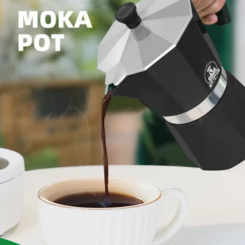 50ml / 150ml / 300ml Moka Pot On noktalı cezve Espresso Kahve Makinesi Latte Kahve Aletleri Barista Aksesuarları Kahve Makinesi 2