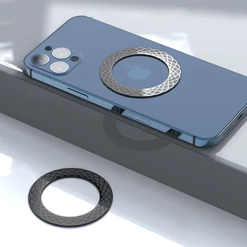 Manyetik Metal Plaka Yüzük Magsafe Kablosuz Şarj Demir Sac Sticker Mıknatıs Araç Telefonu Tutucu Apple iPhone 13 12