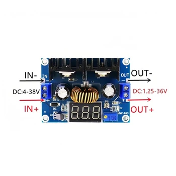 XH-M404 DC 4-40V 8A Voltaj regülatör modülü Dijital DC-DC Adım Aşağı Voltaj Regülatörü DC XL4016E1 dijital ekran 2