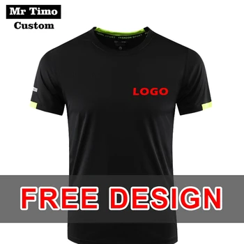 2021 Çabuk Kuruyan Yuvarlak Boyun T-Shirt Özel Spor T-Shirt Logo Nakış Baskılı Desen Tasarımı