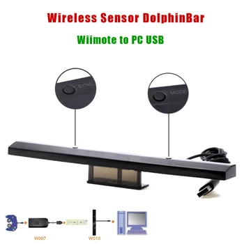Sıcak satış ! Mayflash W010 Kablosuz Sensör DolphinBar Bluetooth Bağlantısı Wii Uzaktan Kumanda İçin Artı ve PC Desteği G-sensor Fonksiyonu 2