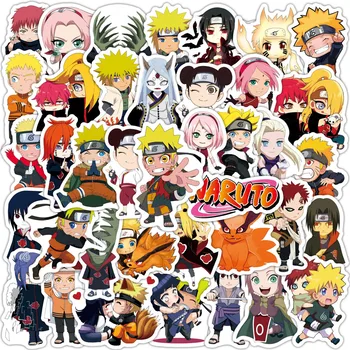 10/50/100 adet Anime Naruto Sticker Kaykay Motosiklet Gitar Bagaj Dizüstü Karikatür Su Geçirmez Graffiti Çıkartmalar Çocuk Oyuncakları 2
