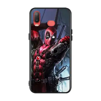 Deadpool Kahraman Marvel Samsung Galaxy A9 A8 Yıldız A750 A7 A6 A5 A3 Artı 2018 2017 2016 Siyah telefon kılıfı Yumuşak Kapak 2