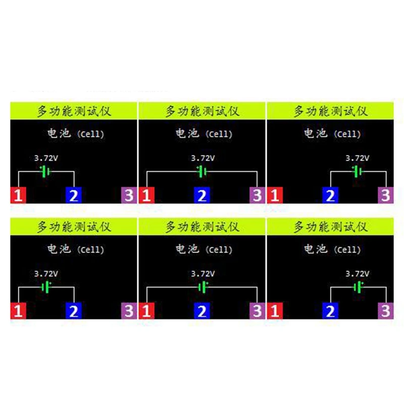 Çok Fonksiyonlu Test Cihazı, LCR-TC1 Transistör Test Cihazı TFT Diyot Triyot Kapasite Ölçer NPN PNP MOSFET, Pocke Renkli Ekran Görüntü 4